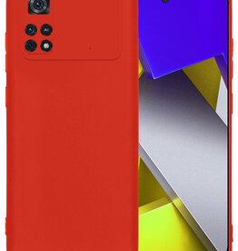 BASEY. BASEY. Xiaomi Poco X4 Pro 5G Hoesje Siliconen - Rood