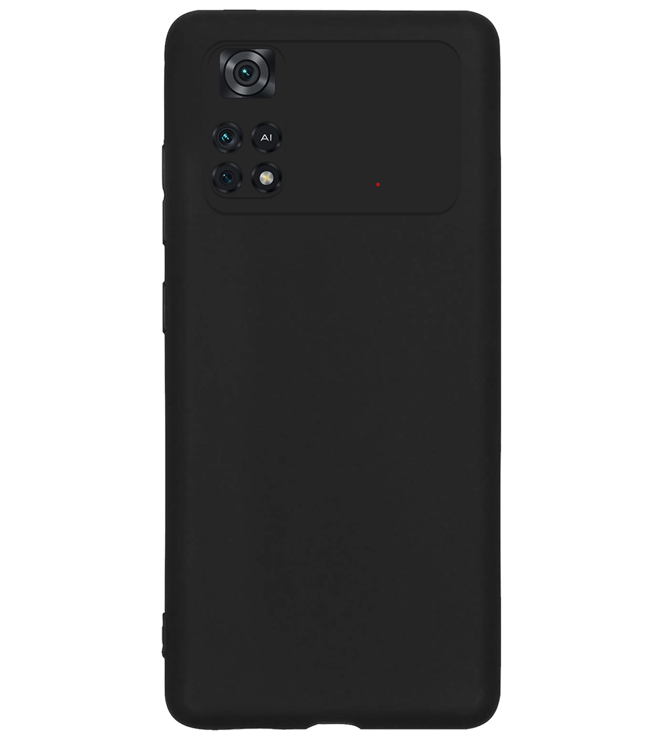 BASEY. Xiaomi Poco X4 Pro 5G Hoesje Siliconen Back Cover Case - Poco X4 Pro 5G Hoes Silicone Case Hoesje - Zwart