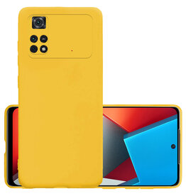 NoXx NoXx Xiaomi Poco X4 Pro 5G Hoesje Siliconen - Geel