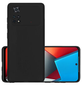 NoXx NoXx Xiaomi Poco X4 Pro 5G Hoesje Siliconen - Zwart