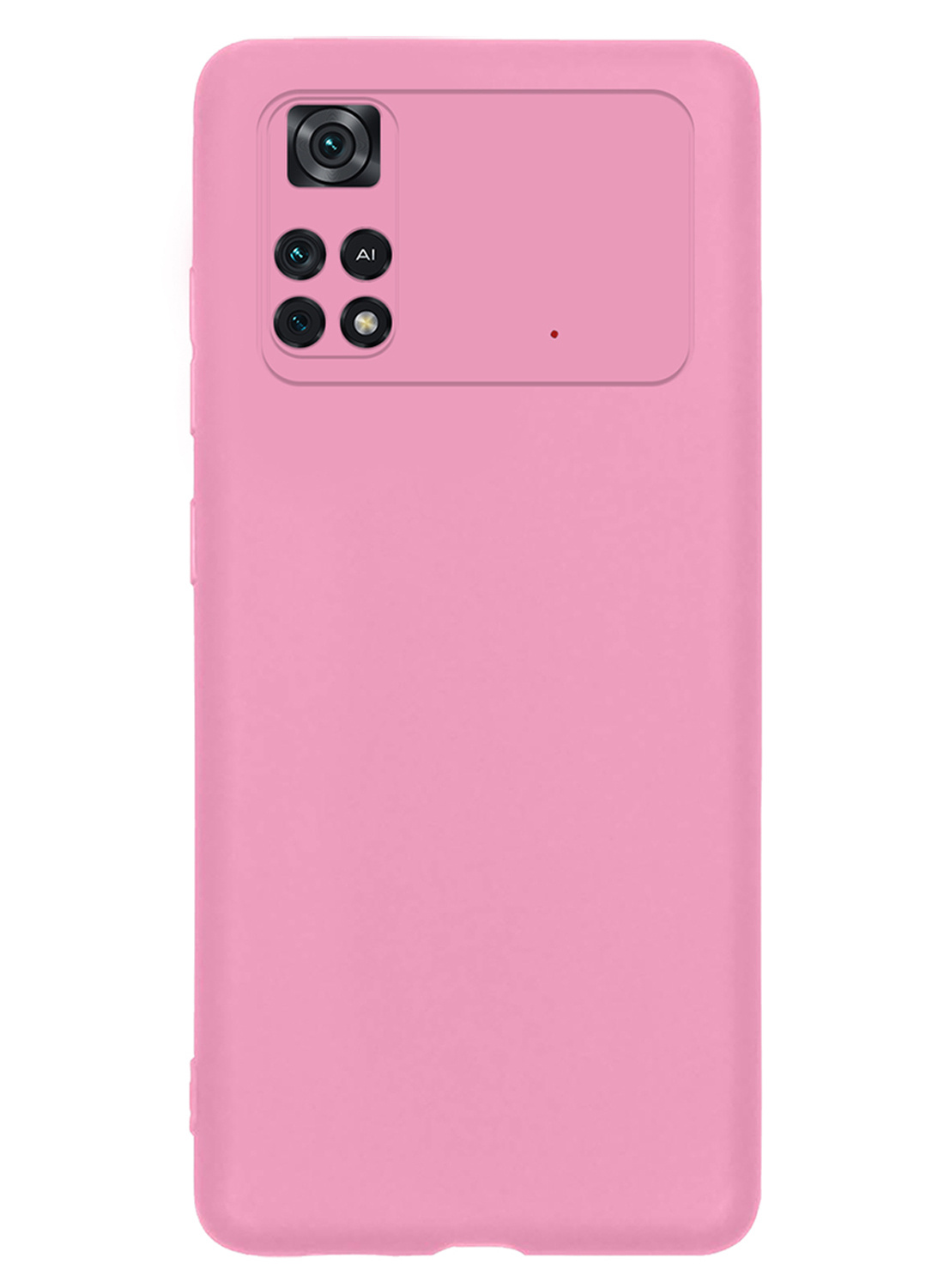 Nomfy Xiaomi Poco X4 Pro 5G Hoesje Siliconen Case Back Cover - Xiaomi Poco X4 Pro 5G Hoes Cover Silicone - Licht Roze