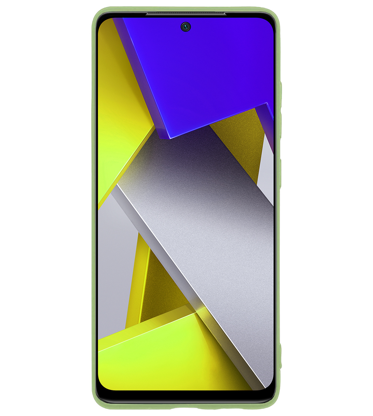 BASEY. Xiaomi Poco X4 Pro 5G Hoesje Siliconen Back Cover Case Met 2x Screenprotector - Xiaomi Poco X4 Pro 5G Hoes Silicone Case Hoesje - Groen