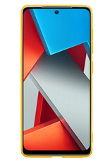 NoXx Xiaomi Poco X4 Pro 5G Hoesje Back Cover Siliconen Case Hoes Met Screenprotector - Geel