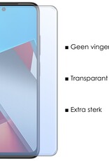 NoXx Xiaomi Poco X4 Pro 5G Hoesje Back Cover Siliconen Case Hoes Met Screenprotector - Transparant