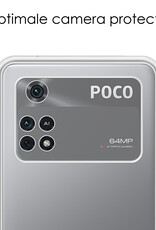 NoXx Xiaomi Poco X4 Pro 5G Hoesje Back Cover Siliconen Case Hoes Met 2x Screenprotector - Transparant