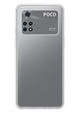 NoXx Xiaomi Poco X4 Pro 5G Hoesje Back Cover Siliconen Case Hoes Met 2x Screenprotector - Transparant