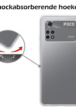 Nomfy Xiaomi Poco X4 Pro 5G Hoesje Siliconen Case Back Cover Met Screenprotector - Xiaomi Poco X4 Pro 5G Hoes Cover Silicone - Transparant
