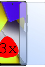 BASEY. Screenprotector Geschikt voor Poco M4 Pro 4G Screenprotector Tempered Glass - Screenprotector Geschikt voor Xiaomi Poco M4 Pro 4G Beschermglas Screen Protector Glas - 3 Stuks