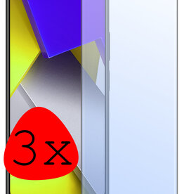 BASEY. BASEY. Xiaomi Poco M4 Pro 4G Screenprotector Glas - 3 PACK