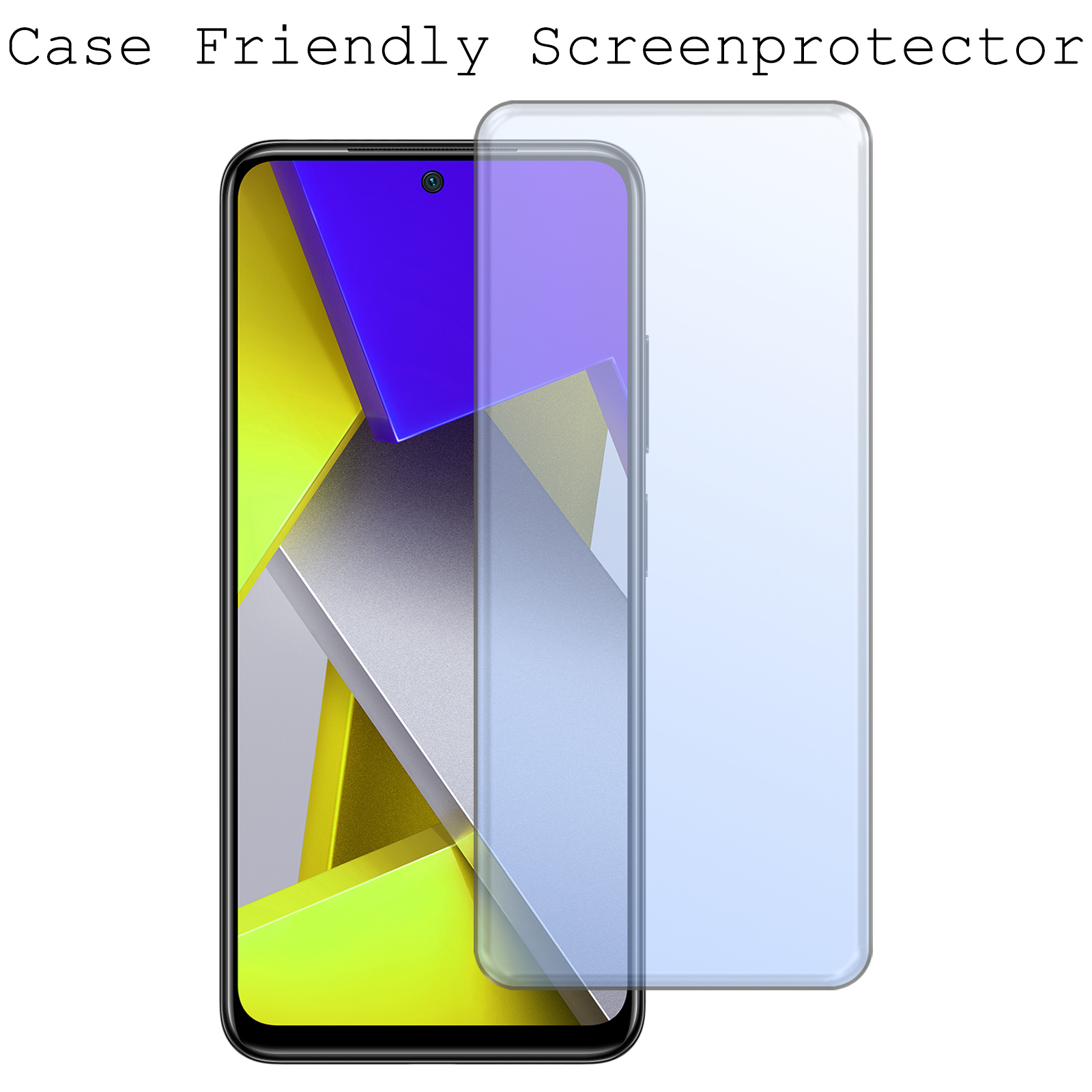 BASEY. Screenprotector Geschikt voor Poco M4 Pro 4G Screenprotector Tempered Glass - Screenprotector Geschikt voor Xiaomi Poco M4 Pro 4G Beschermglas Screen Protector Glas - 3 Stuks