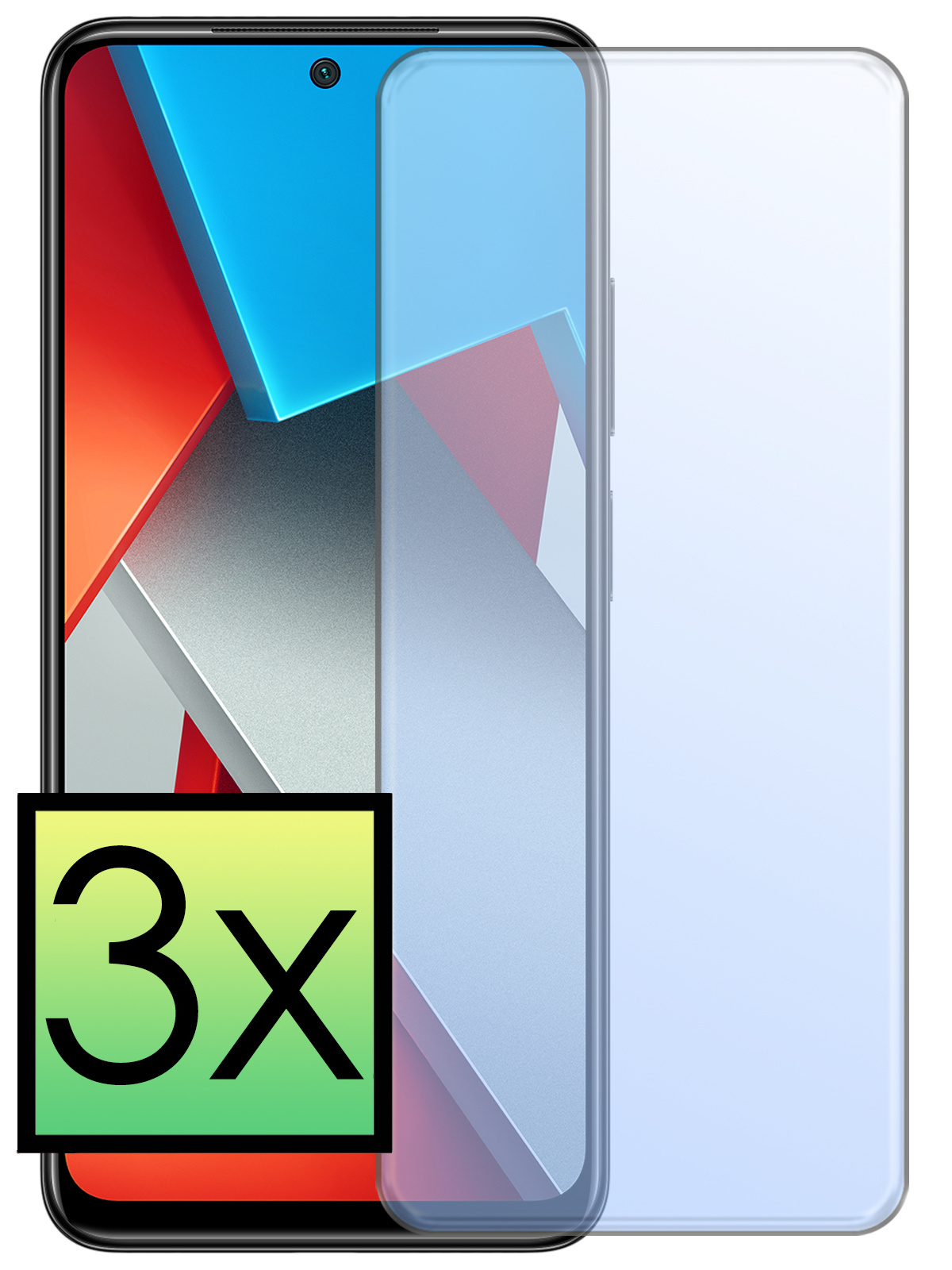 NoXx Xiaomi Poco M4 Pro 4G Screenprotector Tempered Glass Gehard Glas Beschermglas - 3x