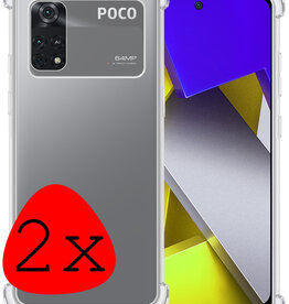 BASEY. BASEY. Xiaomi Poco M4 Pro 4G Hoesje Shockproof - Transparant - 2 PACK