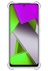 Nomfy Hoesje Geschikt voor Poco M4 Pro 4G Hoesje Shock Proof Cover Case Shockproof - Hoes Geschikt voor Xiaomi Poco M4 Pro 4G Hoes Siliconen Back Case - Transparant - 2 PACK