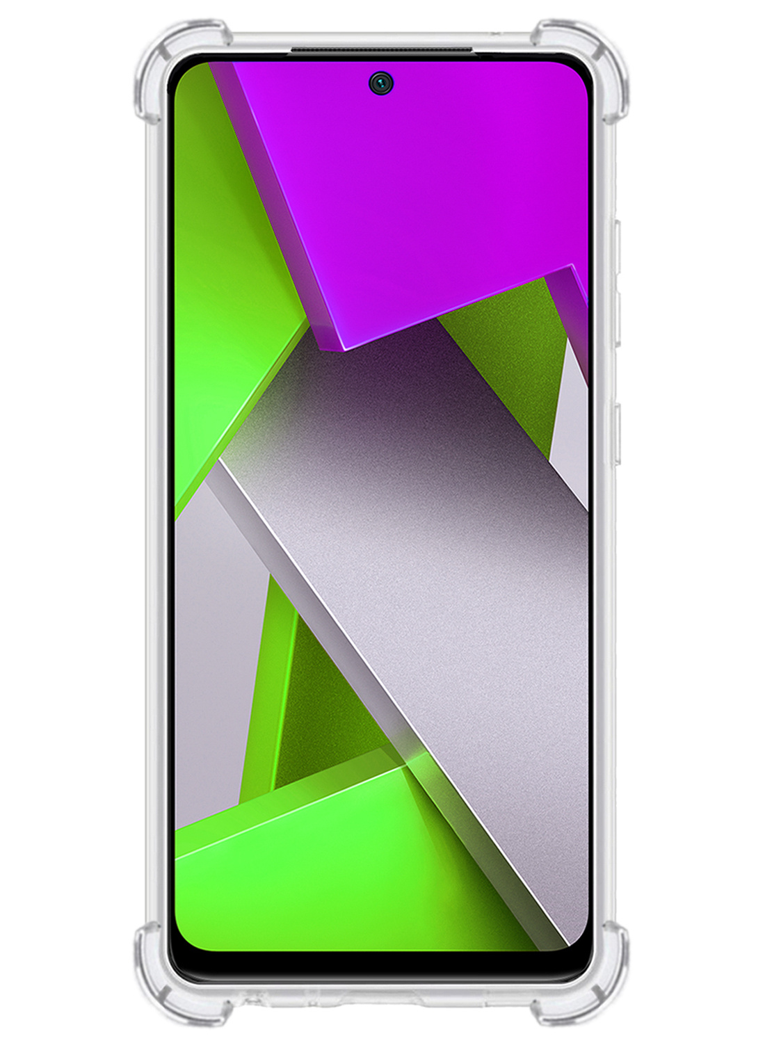 Nomfy Hoesje Geschikt voor Poco M4 Pro 4G Hoesje Shock Proof Cover Case Shockproof - Hoes Geschikt voor Xiaomi Poco M4 Pro 4G Hoes Siliconen Back Case - Transparant - 2 PACK