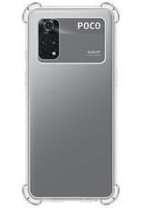 Nomfy Hoesje Geschikt voor Poco M4 Pro 4G Hoesje Shock Proof Cover Case Shockproof - Hoes Geschikt voor Xiaomi Poco M4 Pro 4G Hoes Siliconen Back Case - Transparant