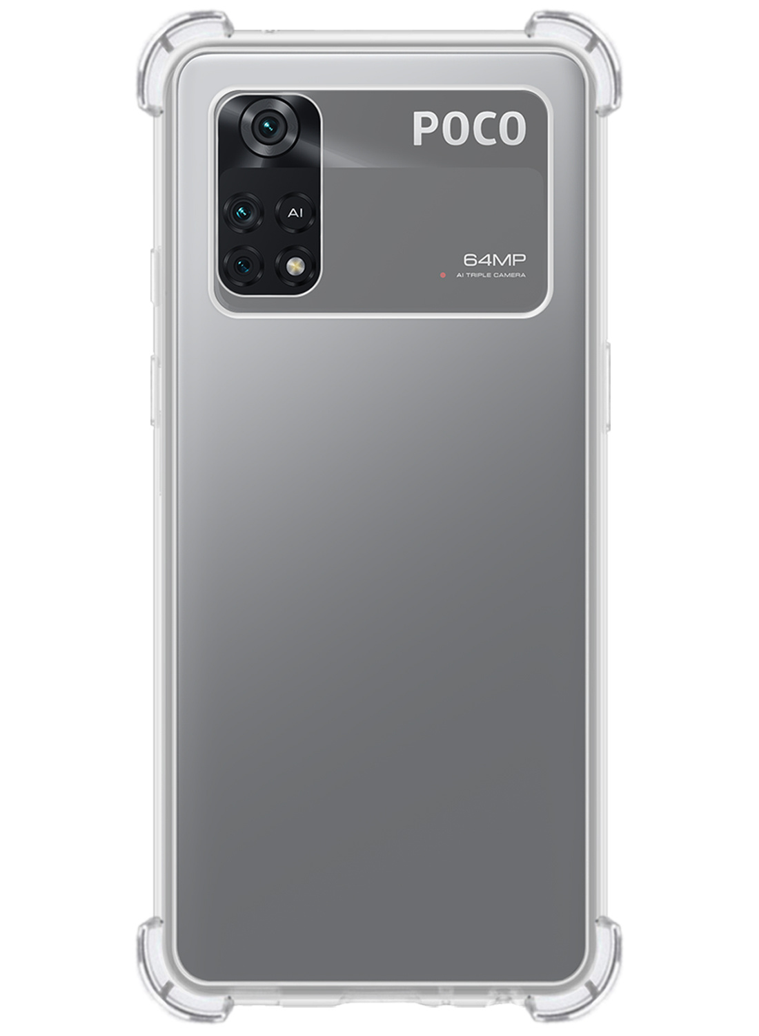 Nomfy Hoesje Geschikt voor Poco M4 Pro 4G Hoesje Shock Proof Cover Case Shockproof - Hoes Geschikt voor Xiaomi Poco M4 Pro 4G Hoes Siliconen Back Case - Transparant