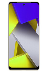 BASEY. Hoes Geschikt voor Poco M4 Pro 4G Hoesje Siliconen Back Cover Case - Hoesje Geschikt voor Xiaomi Poco M4 Pro 4G Hoes Cover Hoesje - Wit