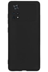 BASEY. Hoes Geschikt voor Poco M4 Pro 4G Hoesje Siliconen Back Cover Case - Hoesje Geschikt voor Xiaomi Poco M4 Pro 4G Hoes Cover Hoesje - Zwart - 2 Stuks