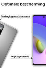 Nomfy Hoesje Geschikt voor Xiaomi Redmi 10 2022 Hoesje Siliconen Cover Case Met 2x Screenprotector - Hoes Geschikt voor Xiaomi Redmi 10 2022 Hoes Back Case - Transparant