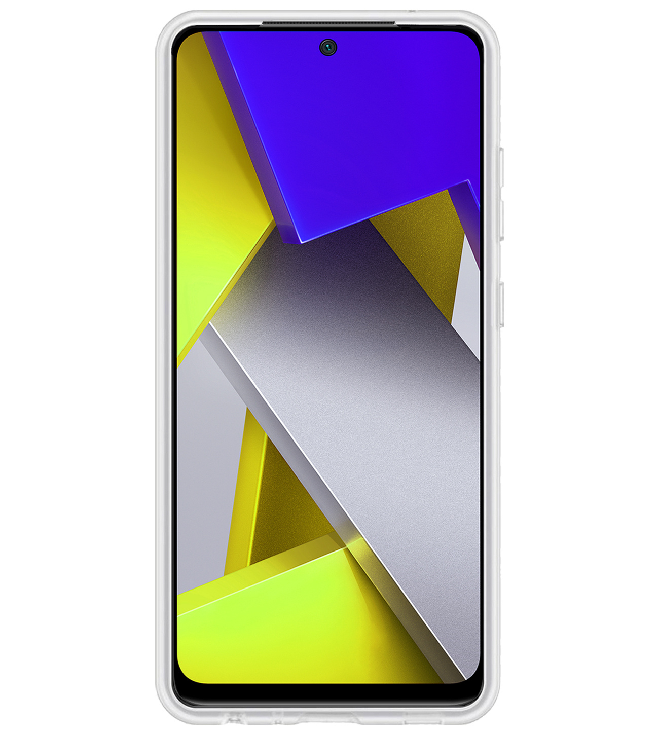 BASEY. Hoes Geschikt voor Poco M4 Pro 4G Hoesje Siliconen Back Cover Case Met 2x Screenprotector - Hoesje Geschikt voor Xiaomi Poco M4 Pro 4G Hoes Cover Hoesje - Transparant