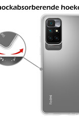 Nomfy Hoesje Geschikt voor Xiaomi Redmi 10 2022 Hoesje Siliconen Cover Case - Hoes Geschikt voor Xiaomi Redmi 10 2022 Hoes Back Case - Transparant