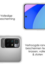 NoXx Hoes Geschikt voor Xiaomi Redmi 10 2022 Hoesje Cover Siliconen Back Case Hoes Met 2x Screenprotector - Transparant