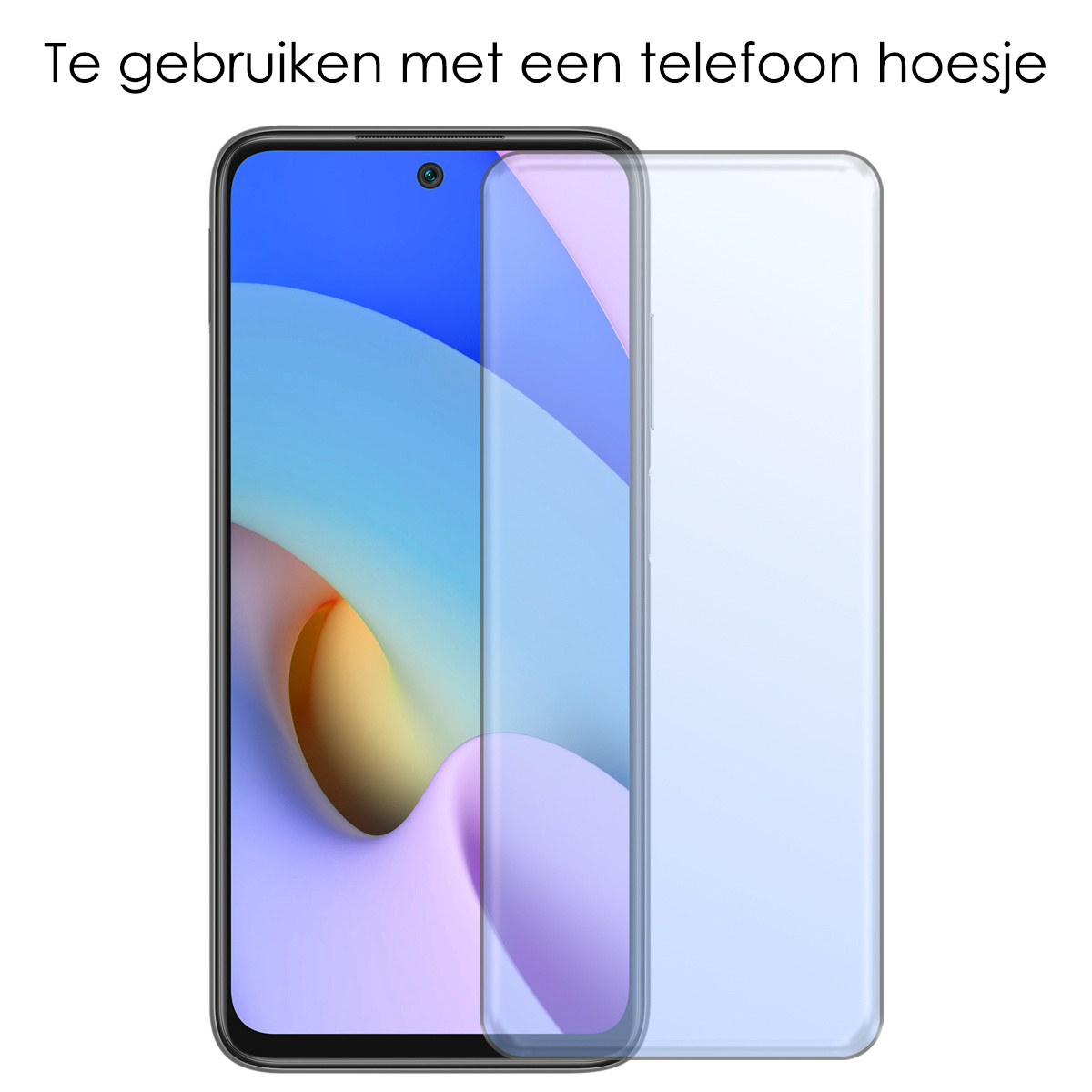 NoXx Hoes Geschikt voor Xiaomi Redmi 10 2022 Hoesje Cover Siliconen Back Case Hoes Met Screenprotector - Transparant