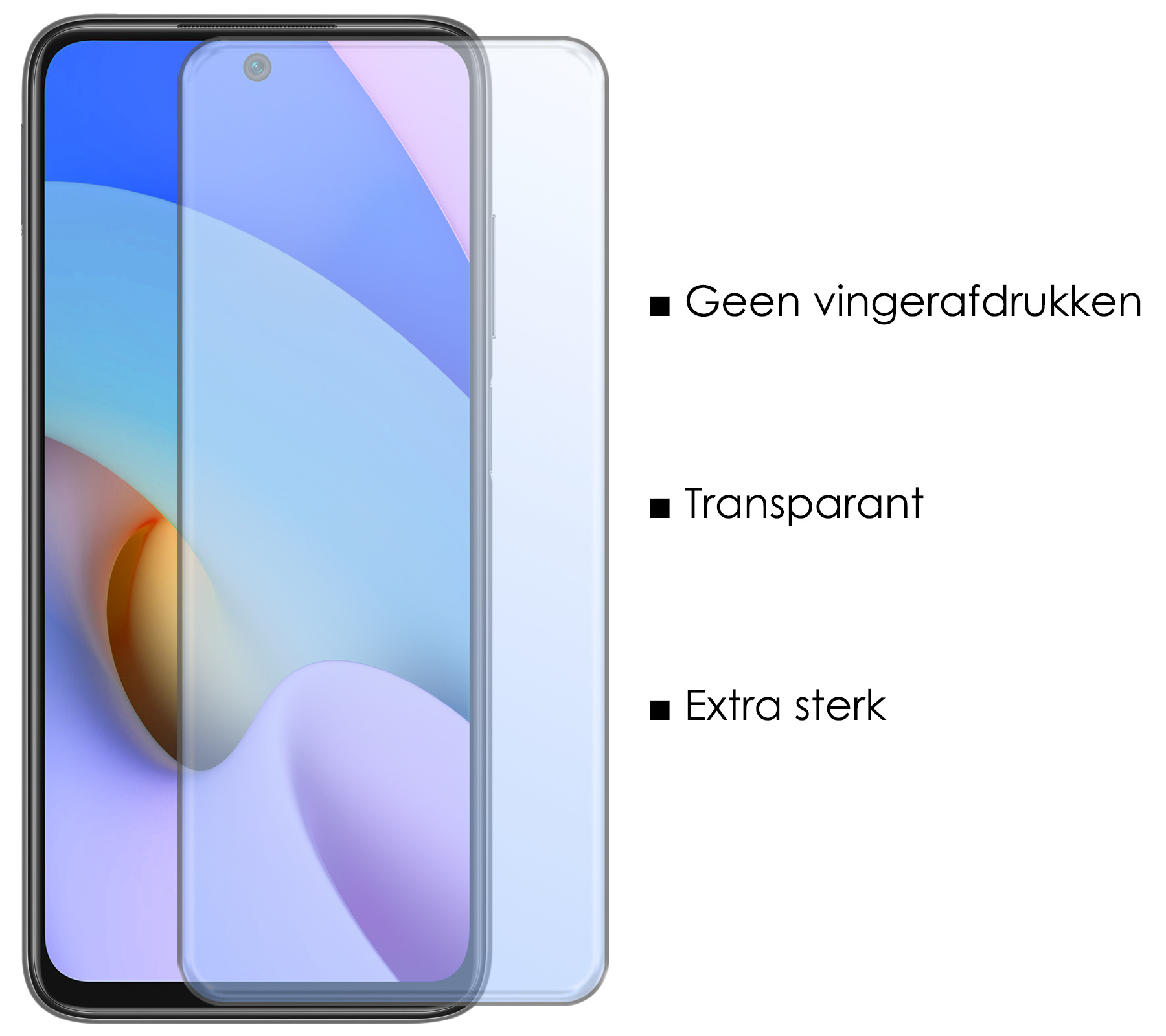 NoXx Hoes Geschikt voor Xiaomi Redmi 10 2022 Hoesje Cover Siliconen Back Case Hoes Met Screenprotector - Transparant