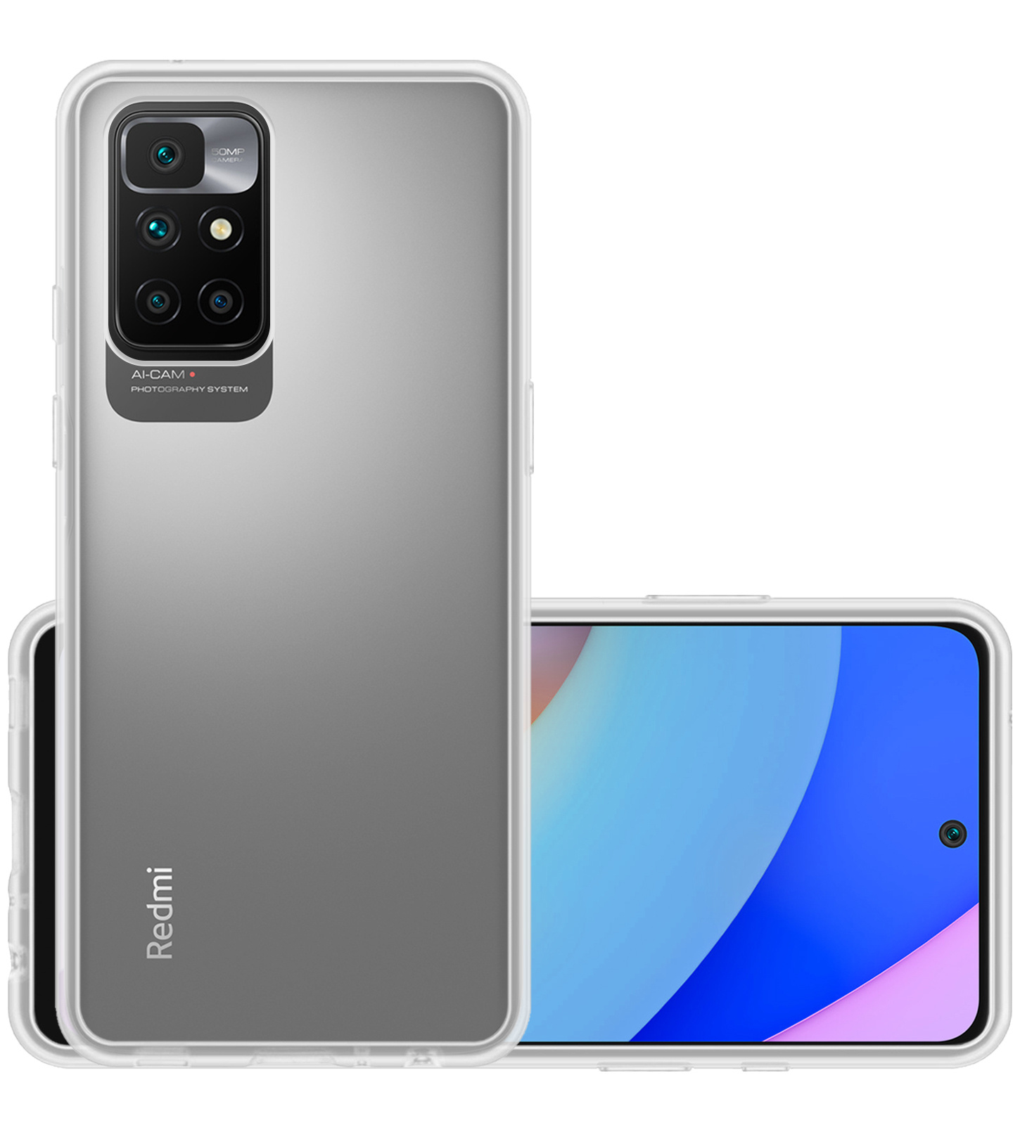 NoXx Hoes Geschikt voor Xiaomi Redmi 10 2022 Hoesje Cover Siliconen Back Case Hoes - Transparant