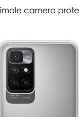 NoXx Hoes Geschikt voor Xiaomi Redmi 10 2022 Hoesje Cover Siliconen Back Case Hoes - Transparant