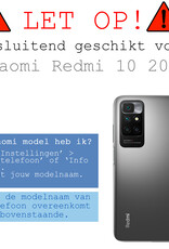 BASEY. Hoes Geschikt voor Xiaomi Redmi 10 2022 Hoesje Siliconen Back Cover Case Met Screenprotector - Hoesje Geschikt voor Xiaomi Redmi 10 2022 Hoes Cover Hoesje - Transparant