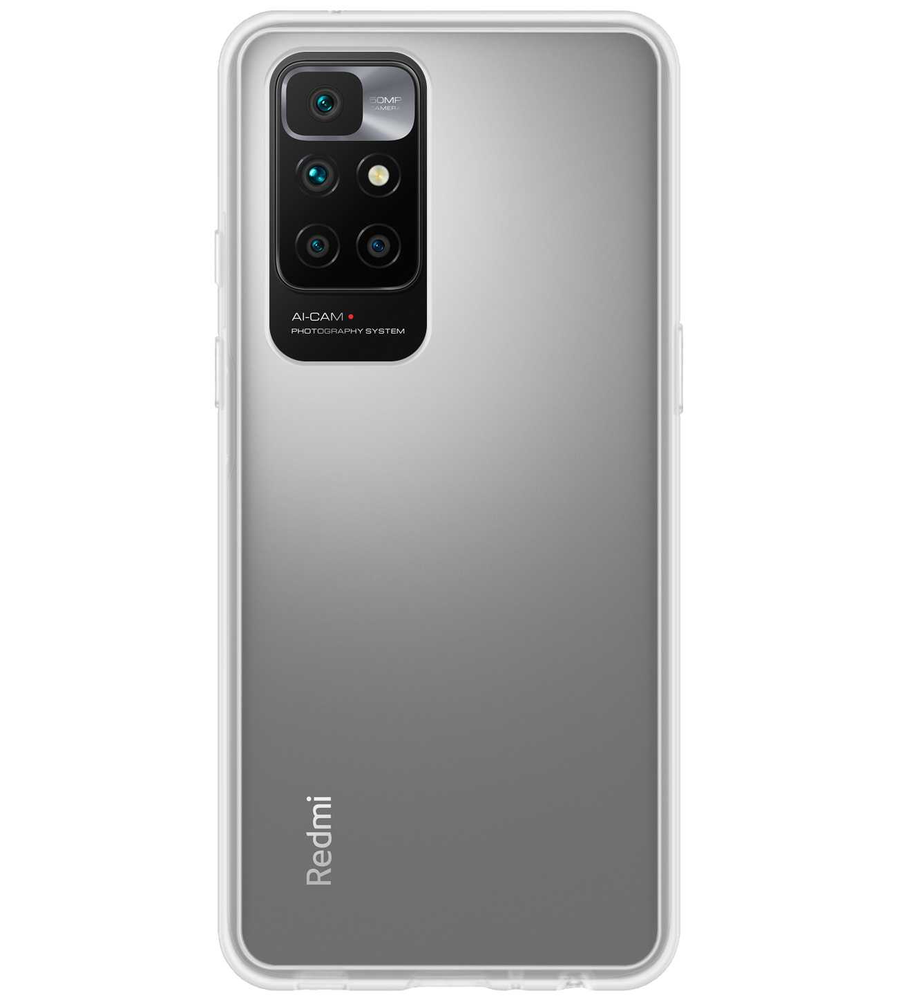 BASEY. Hoes Geschikt voor Xiaomi Redmi 10 2022 Hoesje Siliconen Back Cover Case Met Screenprotector - Hoesje Geschikt voor Xiaomi Redmi 10 2022 Hoes Cover Hoesje - Transparant