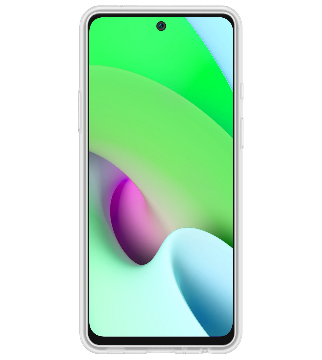 BASEY. Hoes Geschikt voor Xiaomi Redmi 10 2022 Hoesje Siliconen Back Cover Case Met Screenprotector - Hoesje Geschikt voor Xiaomi Redmi 10 2022 Hoes Cover Hoesje - Transparant