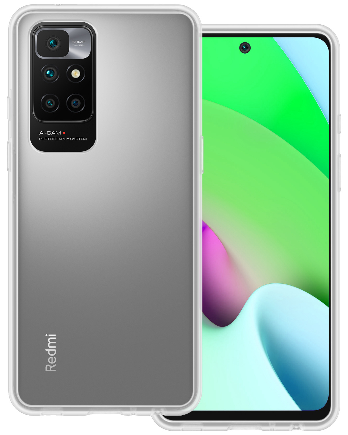BASEY. Hoes Geschikt voor Xiaomi Redmi 10 2022 Hoesje Siliconen Back Cover Case - Hoesje Geschikt voor Xiaomi Redmi 10 2022 Hoes Cover Hoesje - Transparant