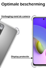Nomfy Hoesje Geschikt voor Xiaomi Redmi 10 2022 Hoesje Shock Proof Cover Case Shockproof Met Screenprotector - Hoes Geschikt voor Xiaomi Redmi 10 2022 Hoes Siliconen Back Case - Transparant