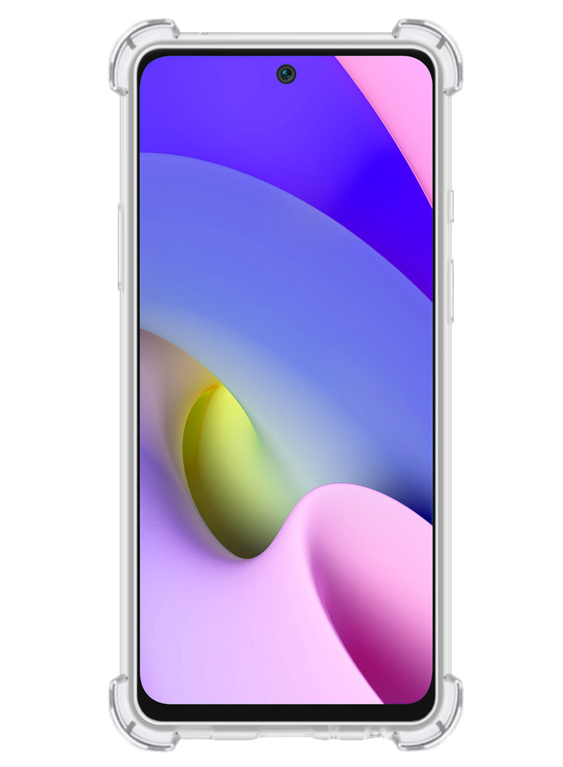 Nomfy Hoesje Geschikt voor Xiaomi Redmi 10 2022 Hoesje Shock Proof Cover Case Shockproof Met Screenprotector - Hoes Geschikt voor Xiaomi Redmi 10 2022 Hoes Siliconen Back Case - Transparant