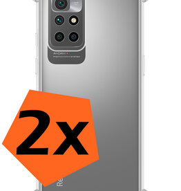 Nomfy Nomfy Xiaomi Redmi 10 2022 Hoesje Shockproof - Transparant - 2 PACK