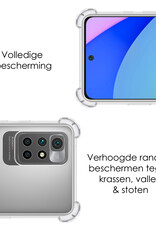 NoXx Hoes Geschikt voor Xiaomi Redmi 10 2022 Hoesje Siliconen Cover Shock Proof Back Case Shockproof Hoes - Transparant - 2x
