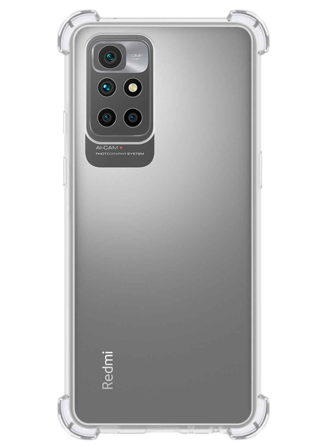 NoXx Hoes Geschikt voor Xiaomi Redmi 10 2022 Hoesje Siliconen Cover Shock Proof Back Case Shockproof Hoes - Transparant - 2x