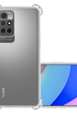 NoXx Hoes Geschikt voor Xiaomi Redmi 10 2022 Hoesje Siliconen Cover Shock Proof Back Case Shockproof Hoes - Transparant