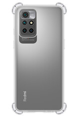 NoXx Hoes Geschikt voor Xiaomi Redmi 10 2022 Hoesje Siliconen Cover Shock Proof Back Case Shockproof Hoes - Transparant