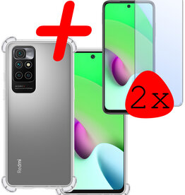 BASEY. BASEY. Xiaomi Redmi 10 2022 Hoesje Shockproof Met 2x Screenprotector
