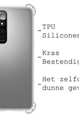 BASEY. Hoes Geschikt voor Xiaomi Redmi 10 2022 Hoesje Shock Proof Case Hoes Siliconen Met 2x Screenprotector - Hoesje Geschikt voor Xiaomi Redmi 10 2022 Hoes Cover Shockproof - Transparant