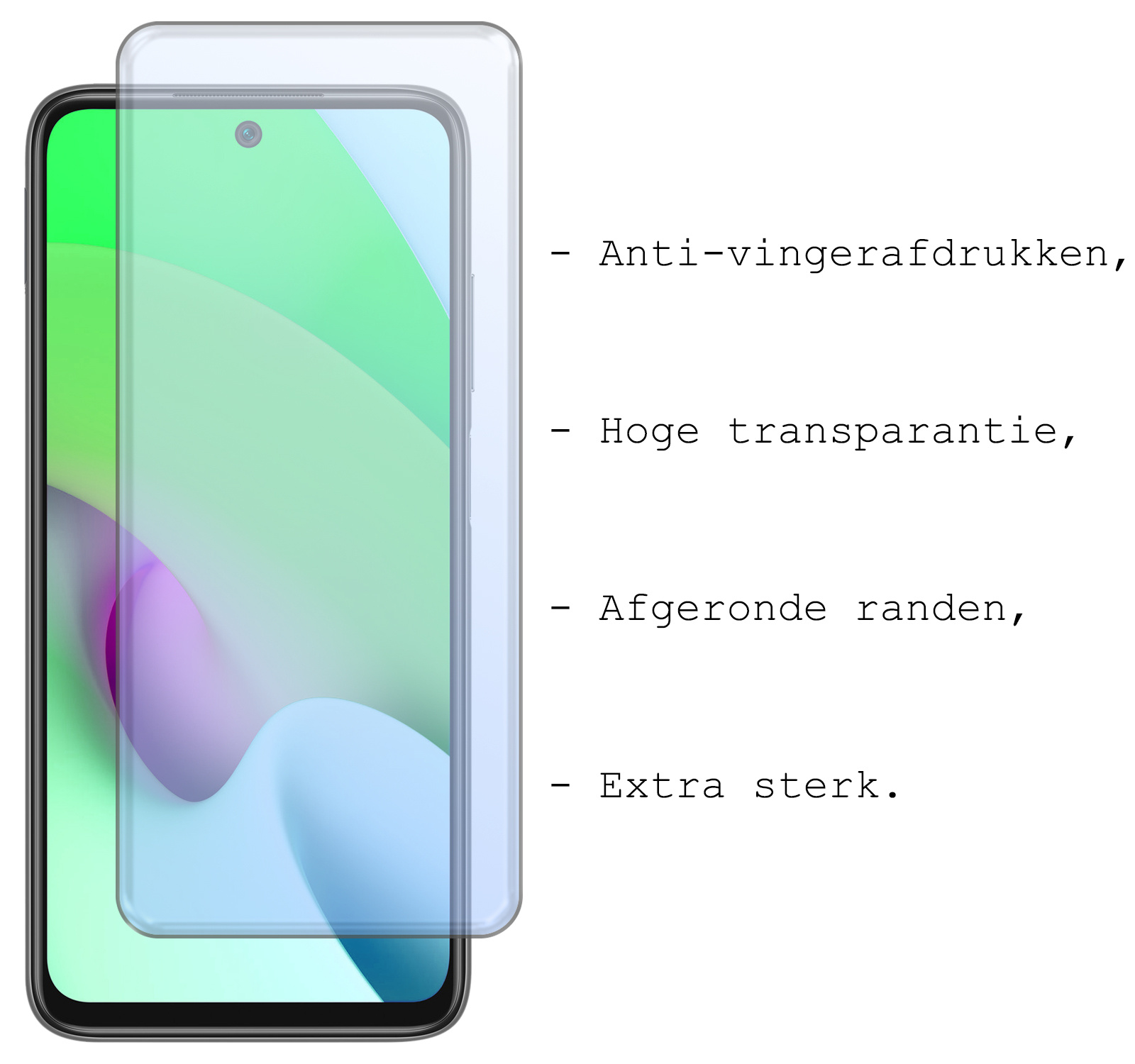 BASEY. Hoes Geschikt voor Xiaomi Redmi 10 2022 Hoesje Shock Proof Case Hoes Siliconen Met 2x Screenprotector - Hoesje Geschikt voor Xiaomi Redmi 10 2022 Hoes Cover Shockproof - Transparant