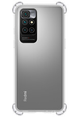 BASEY. Hoes Geschikt voor Xiaomi Redmi 10 2022 Hoesje Shock Proof Case Hoes Siliconen Met Screenprotector - Hoesje Geschikt voor Xiaomi Redmi 10 2022 Hoes Cover Shockproof - Transparant