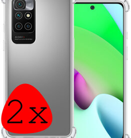 BASEY. BASEY. Xiaomi Redmi 10 2022 Hoesje Shockproof - Transparant - 2 PACK