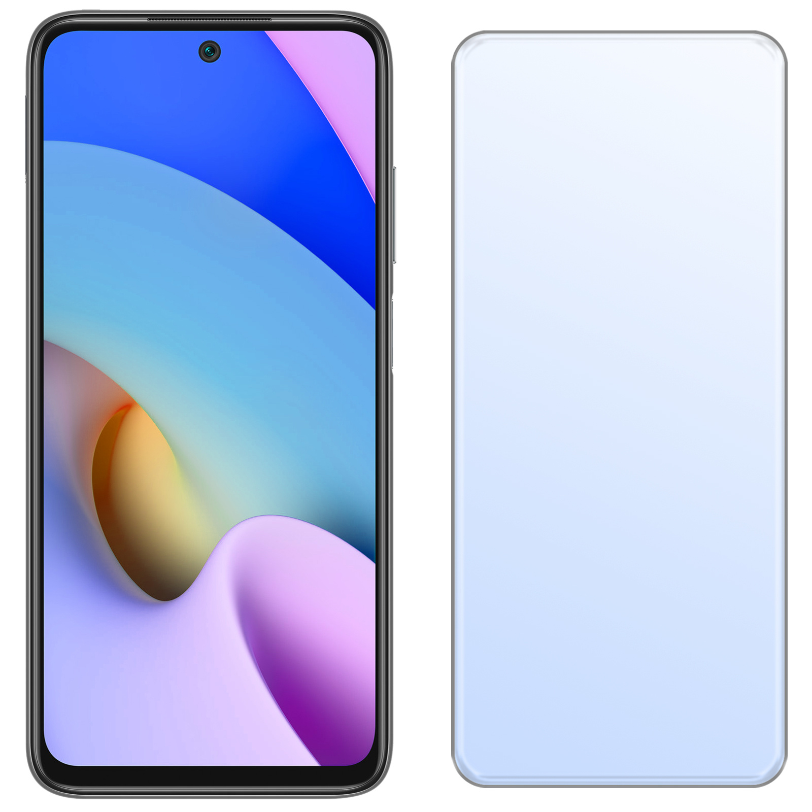 NoXx Screenprotector Geschikt voor Xiaomi Redmi 10 2022 Screenprotector Tempered Glass Gehard Glas Beschermglas - 3x