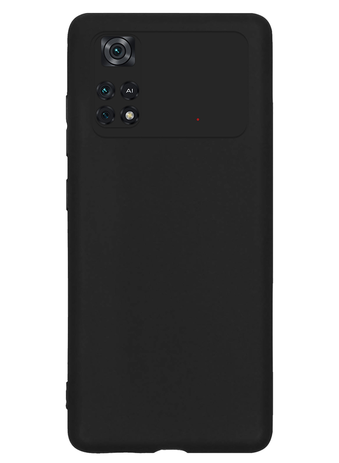 Nomfy Hoesje Geschikt voor Poco M4 Pro 4G Hoesje Siliconen Cover Case - Hoes Geschikt voor Xiaomi Poco M4 Pro 4G Hoes Back Case - Zwart