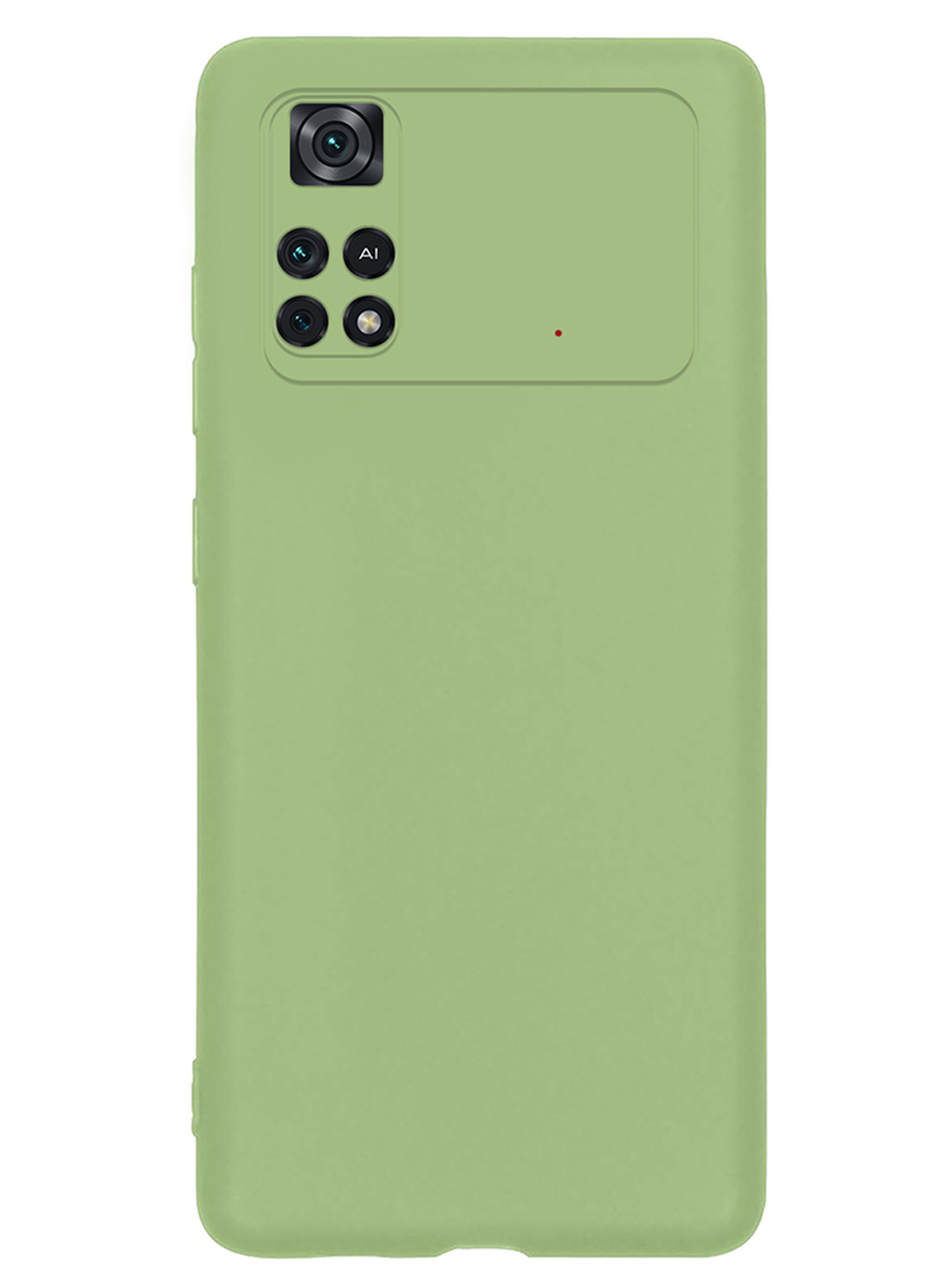 Nomfy Hoesje Geschikt voor Poco M4 Pro 4G Hoesje Siliconen Cover Case - Hoes Geschikt voor Xiaomi Poco M4 Pro 4G Hoes Back Case - Groen