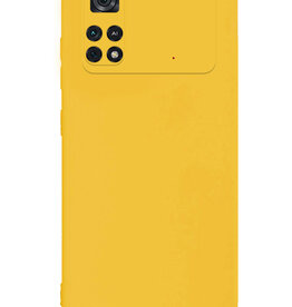 Nomfy Nomfy Xiaomi Poco M4 Pro 4G Hoesje Siliconen - Geel